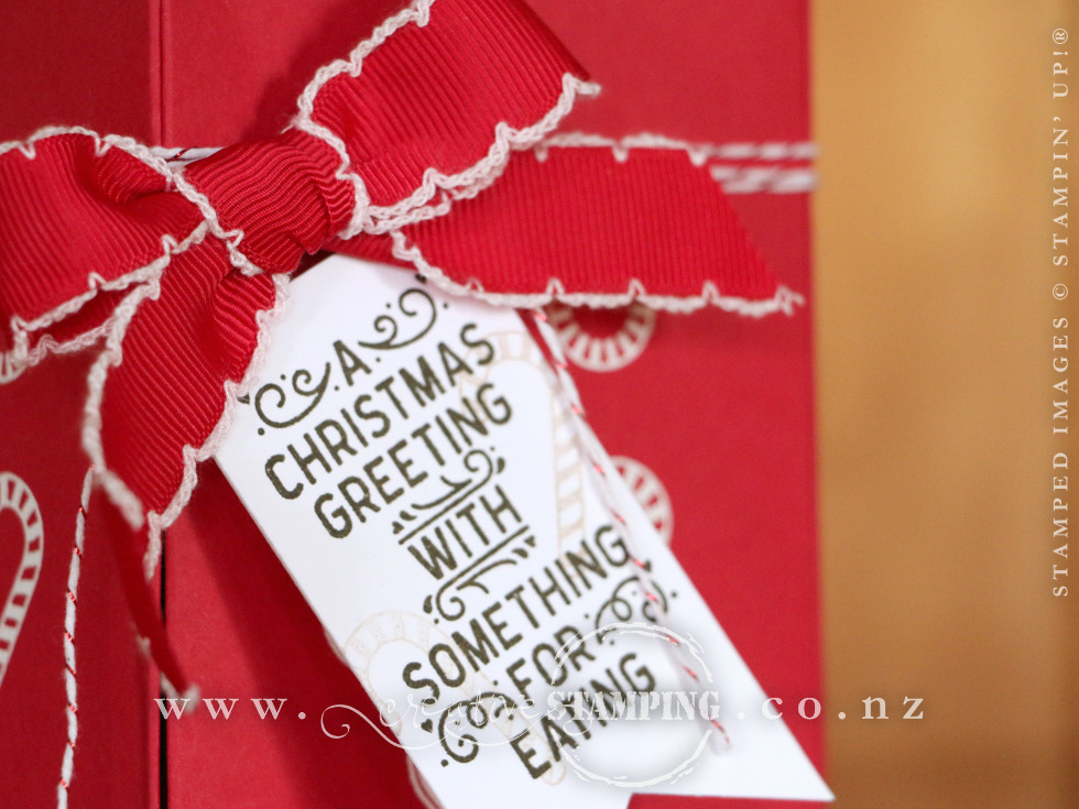 Candy Cane Christmas Gift Box