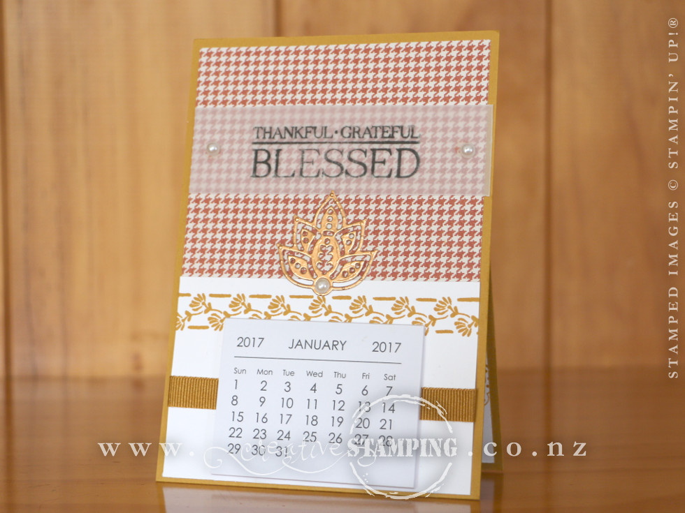 Paisleys & Posies Calendar Card