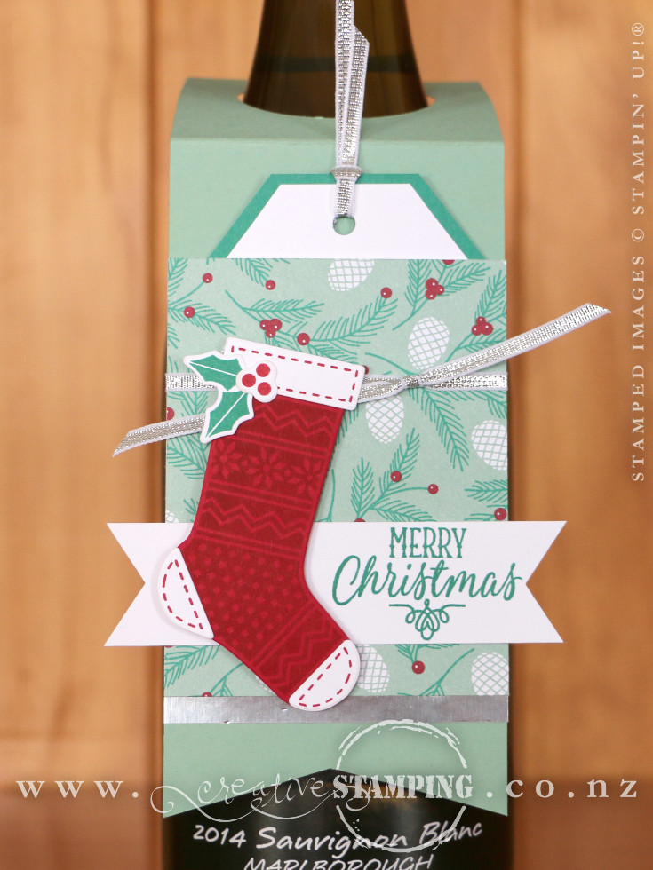 Hang Your Stocking Christmas Wine Bottle Tag