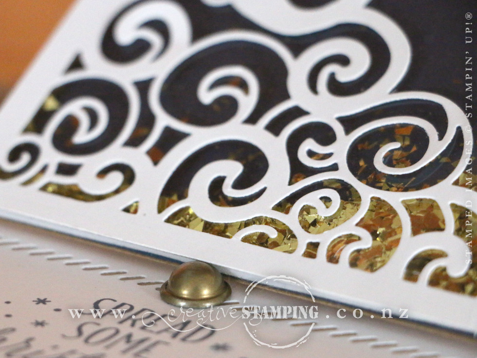 Detailed Santa Easel Shaker Card