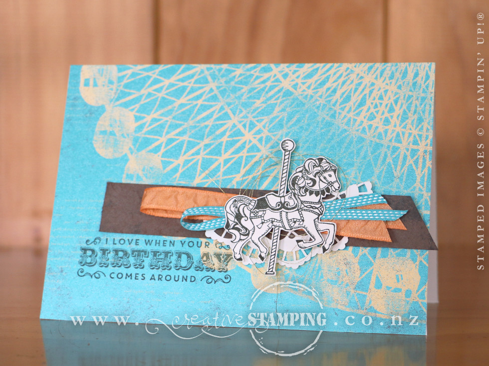 Carousel Birthday Card