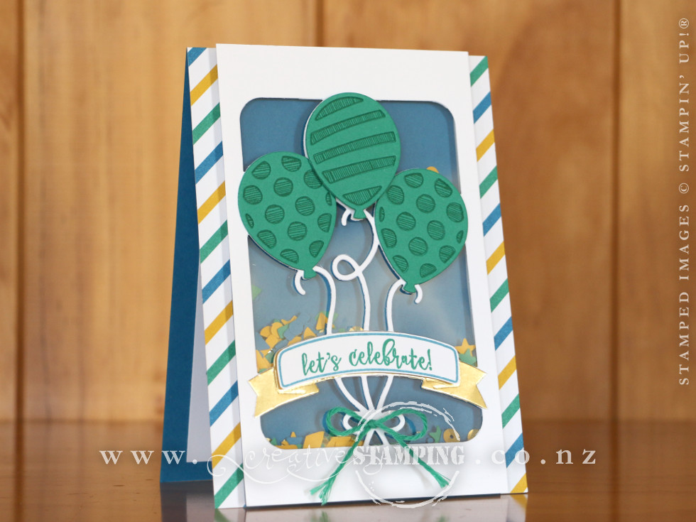 Balloon Adventures Shaker Card