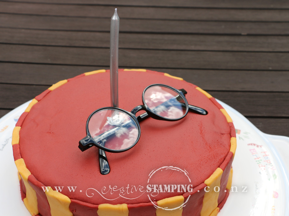 Gryffindor/Harry Potter-Inspired Birthday Cake