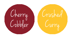 Gryffindor House Stampin' Up! Colours | Cherry Cobbler & Crushed Curry