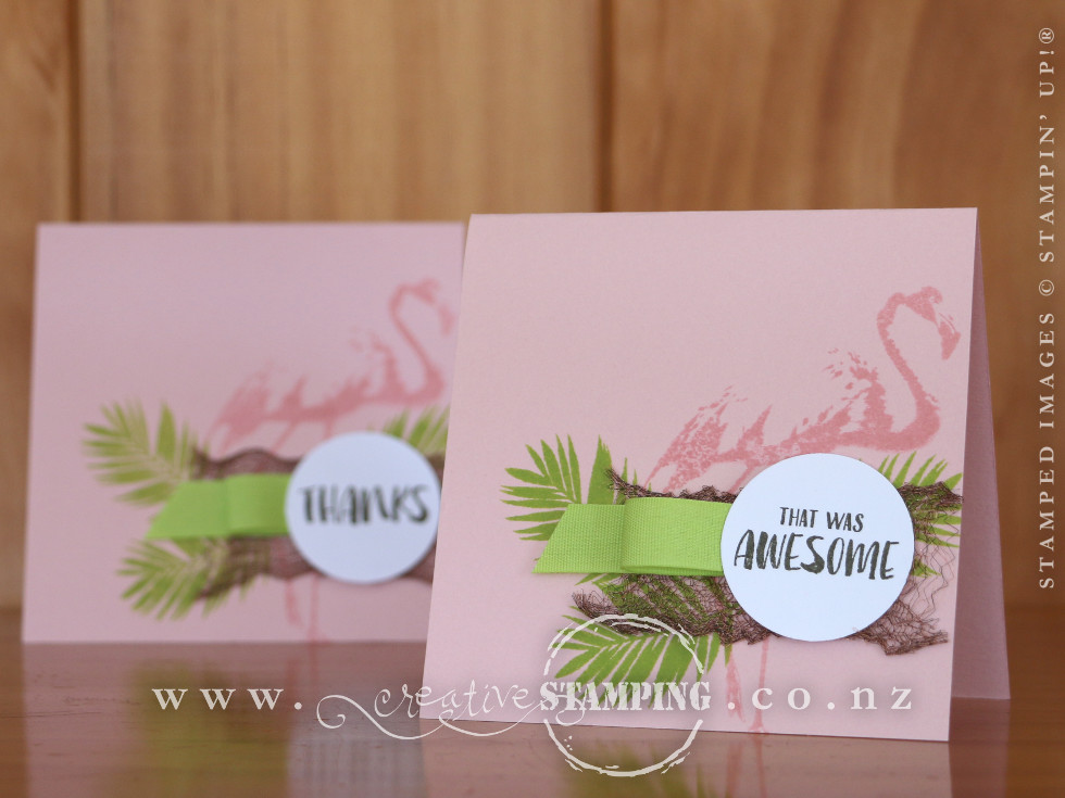 Fabulous Flamingo Encouragment Note Card
