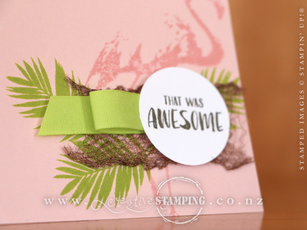 Fabulous Flamingo Encouragment Note Card