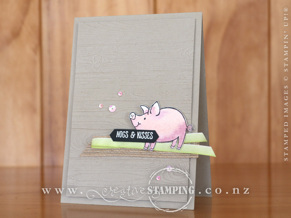 This Little Piggy Hogs & Kisses Card