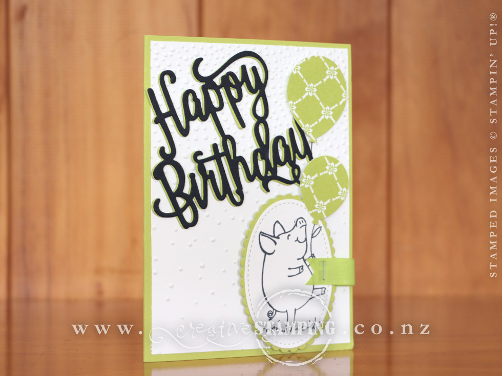 This Little Piggy Flag-Fold Card