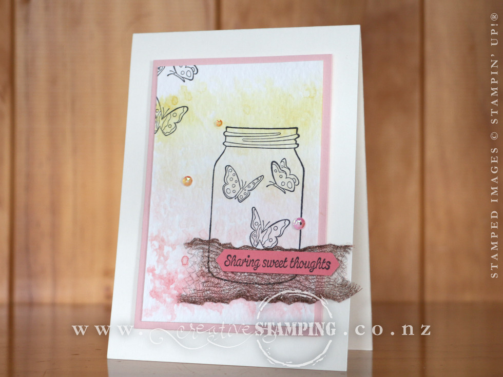Sharing Sweet Thoughts Butterfly Card