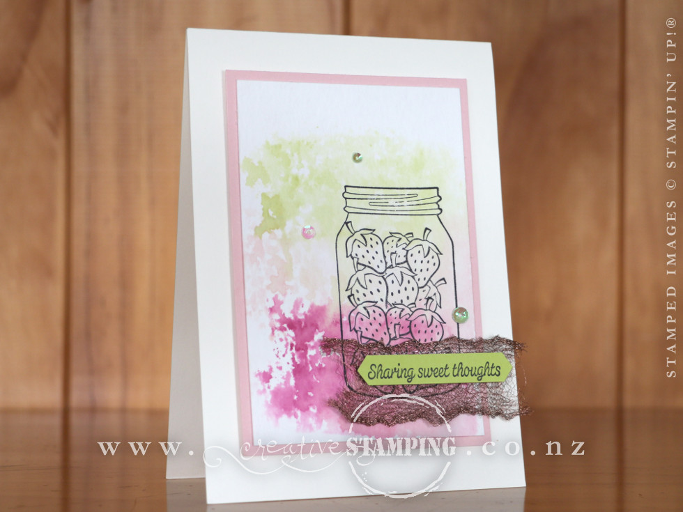 Sharing Sweet Thoughts Strawberry Card