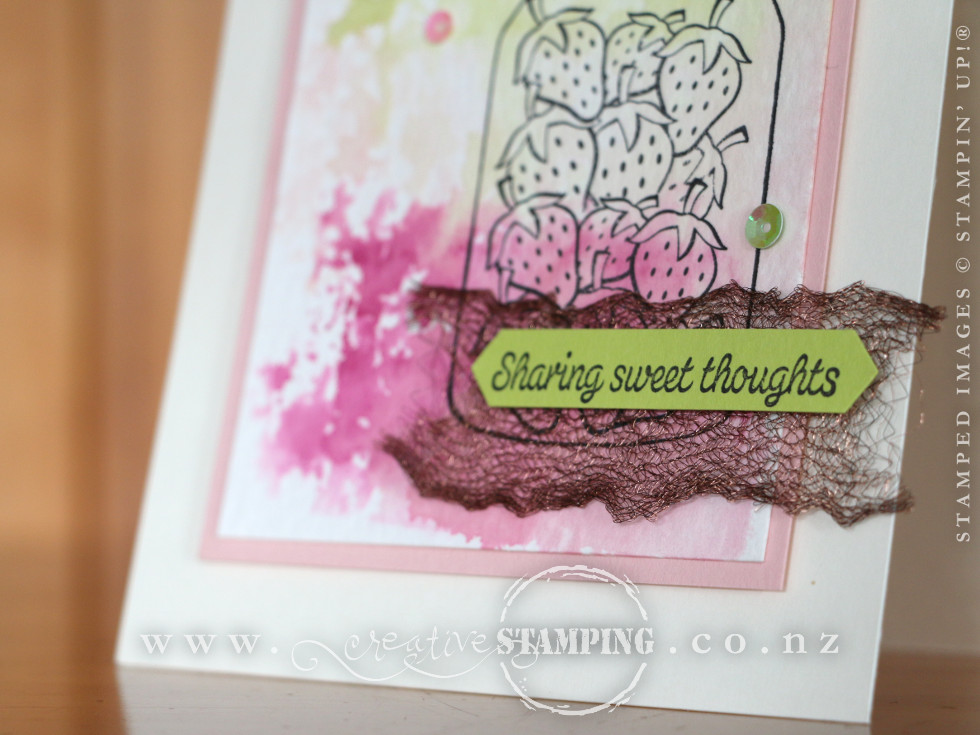 Sharing Sweet Thoughts Strawberry Card