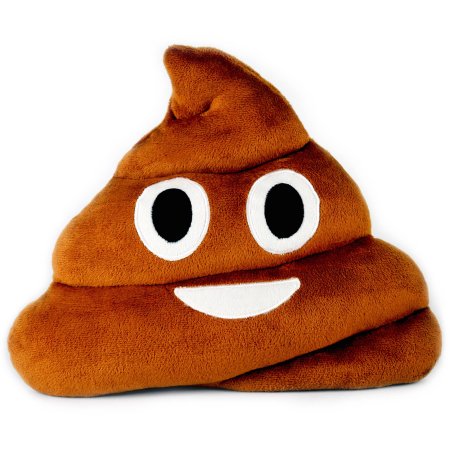 Smiling Poop Emoji Pillow