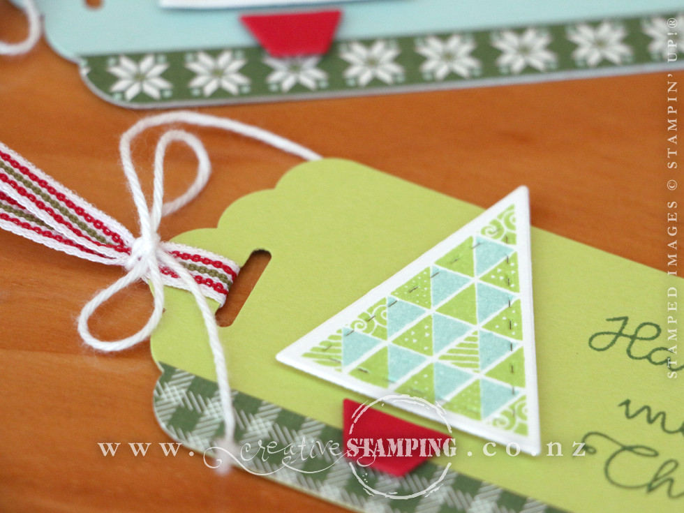 Quilted Christmas Tags