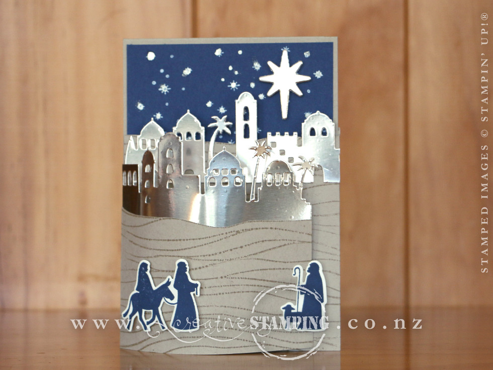 Night in Bethlehem Easel Christmas Card
