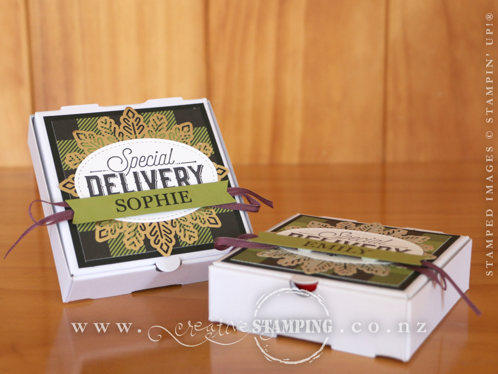Merry Little Labels Mini Pizza Boxes