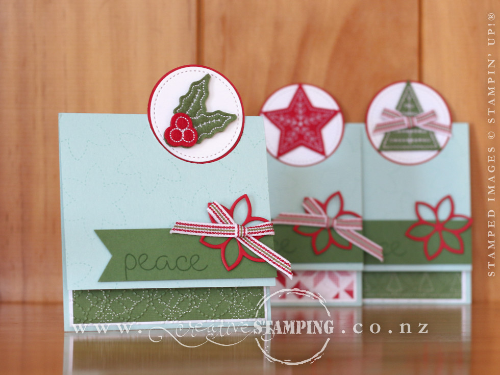 Quilted Christmas Fun-Fold Card