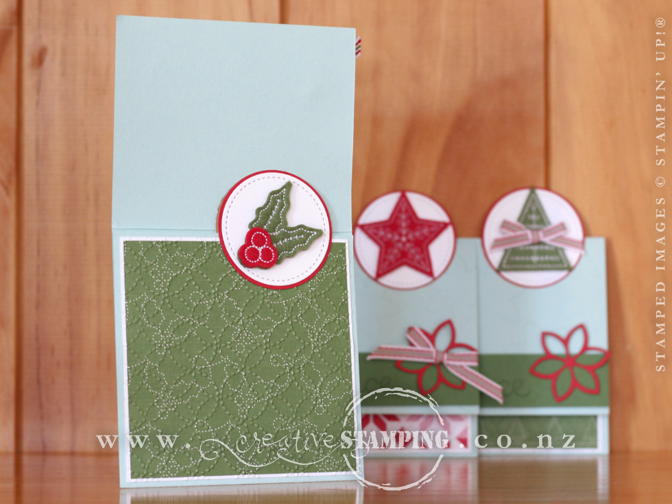 Quilted Christmas Fun-Fold Card