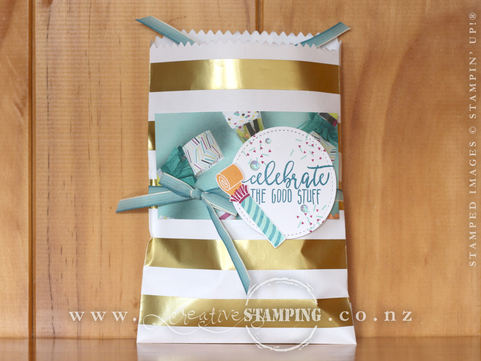 Picture Perfect Party Striped Treat Bag - New Catalogue Survival Kit