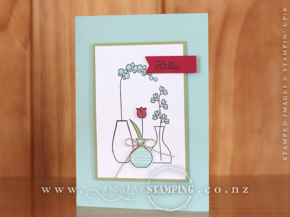 Varied Vases Hello Card