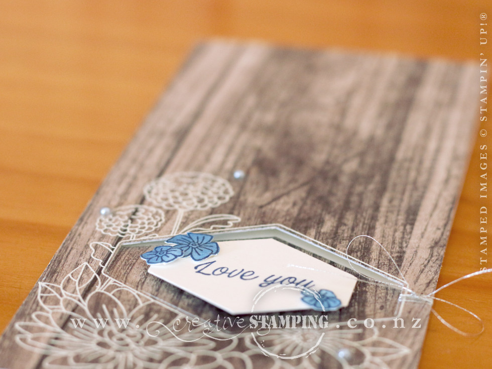 Accented Blooms Love You Card