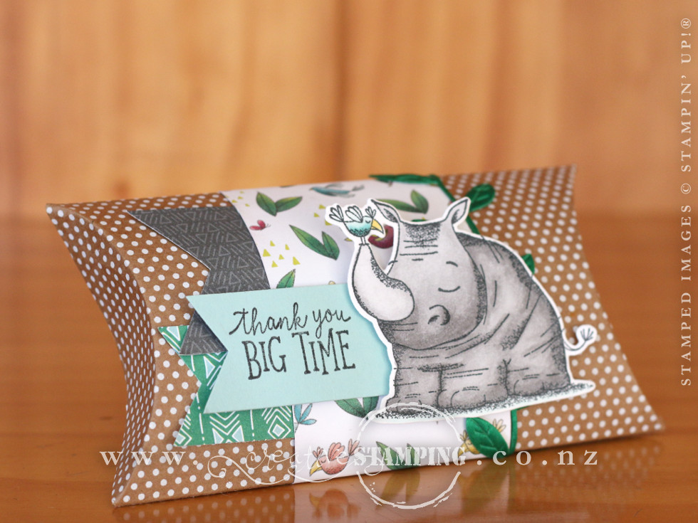 Animal Outing Kraft Pillow Box