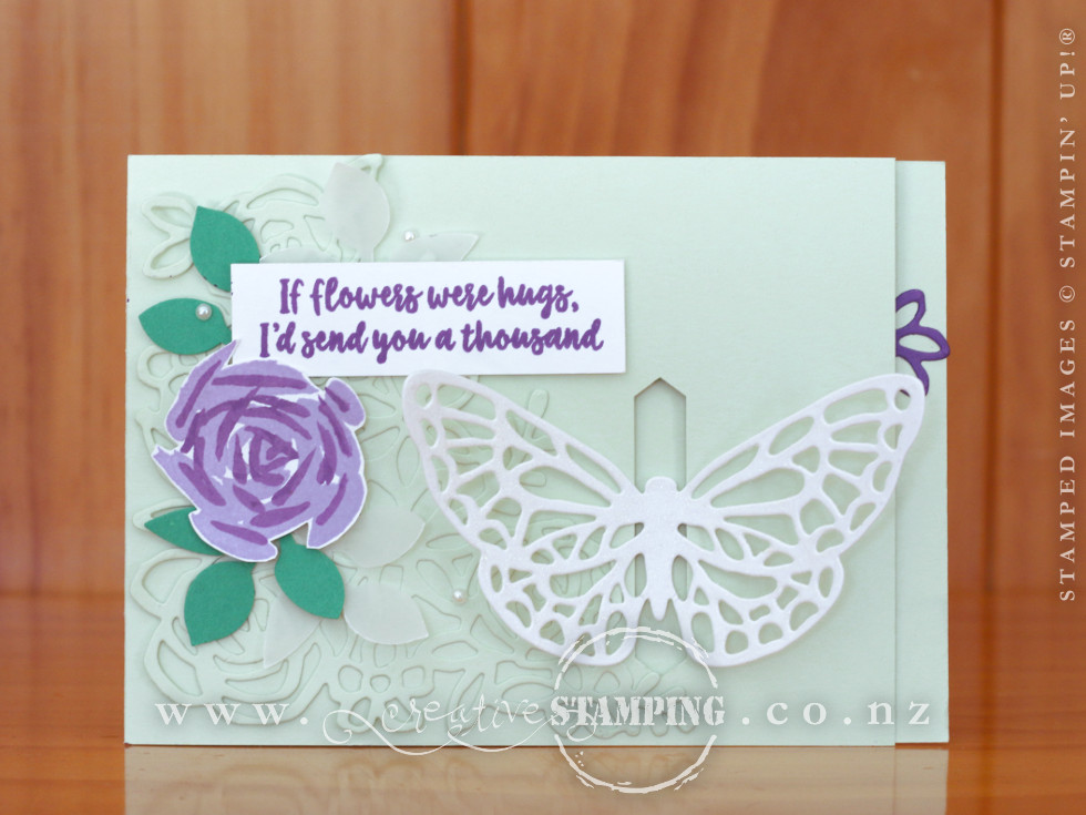Abstract Impressions Pop-Out Butterfly Card