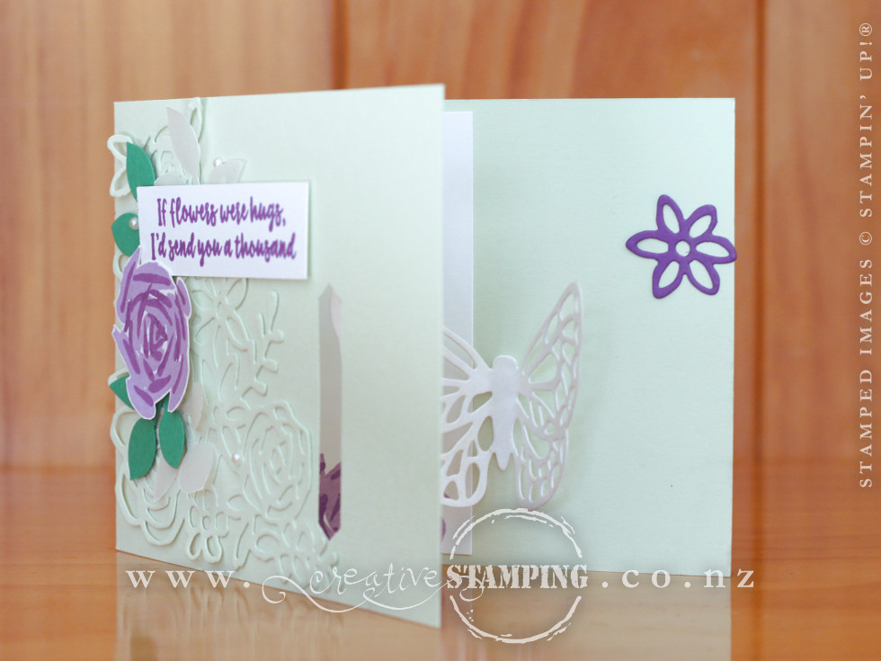 Abstract Impressions Pop-Out Butterfly Card