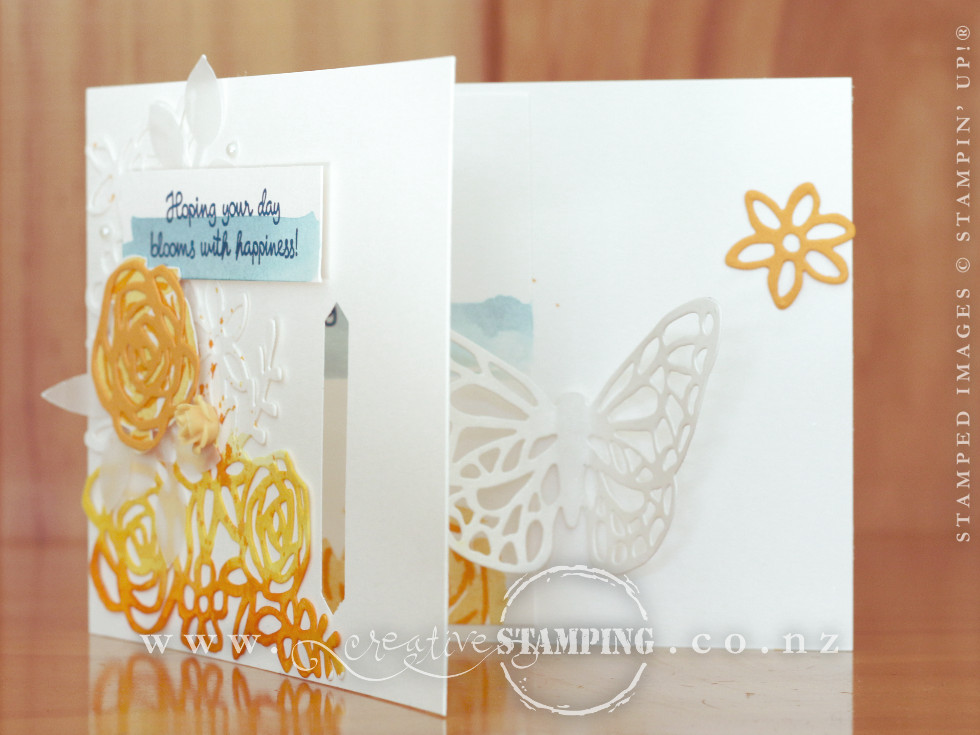 Abstract Impressions Birthday Pop-Out Butterfly Card