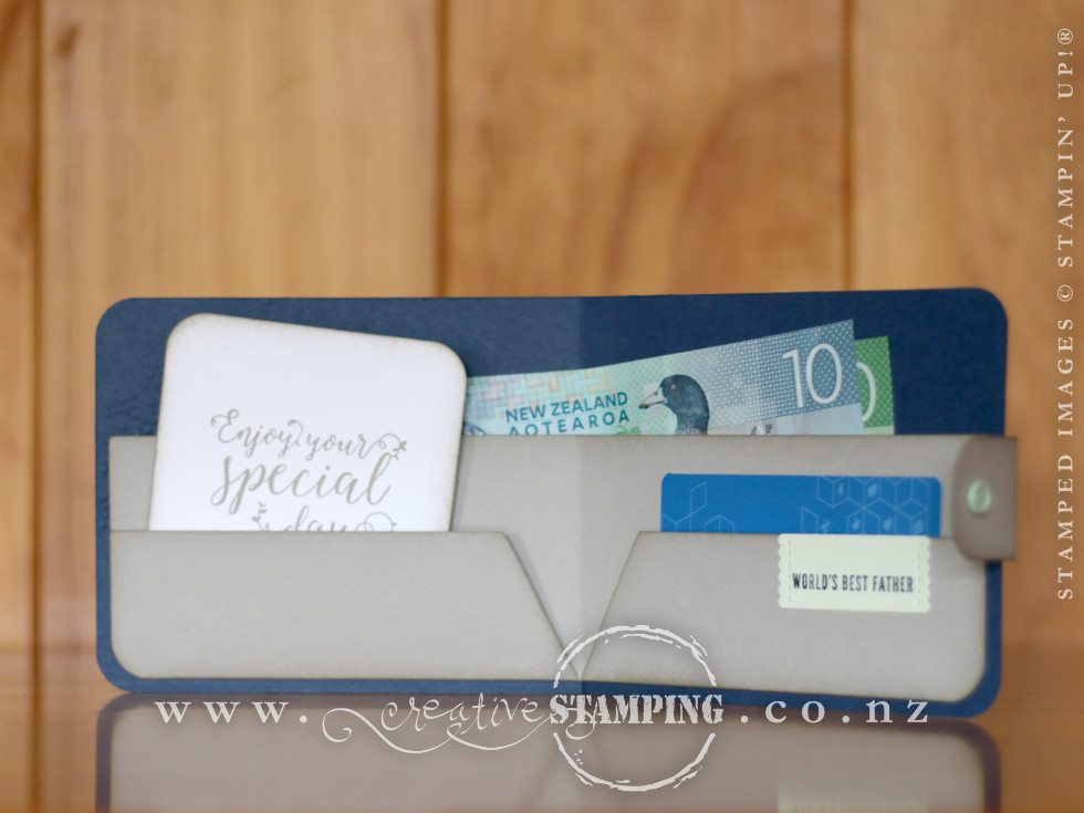 Stitched All Around Father's Day Wallet Card