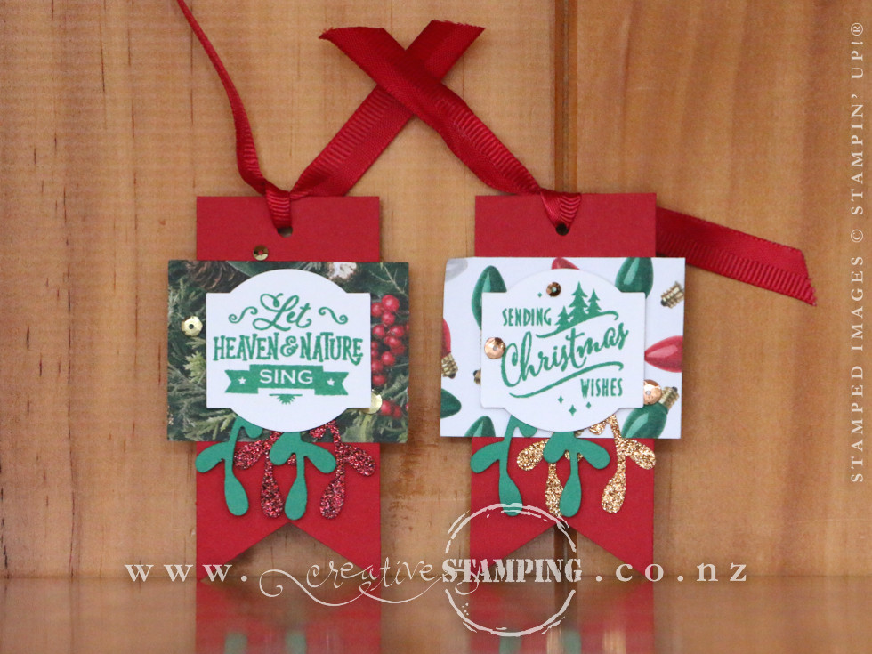 Christmas Traditions Punch Box Christmas Tags
