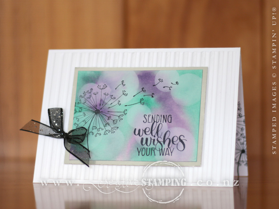 Dandelion Wishes Bokeh Card