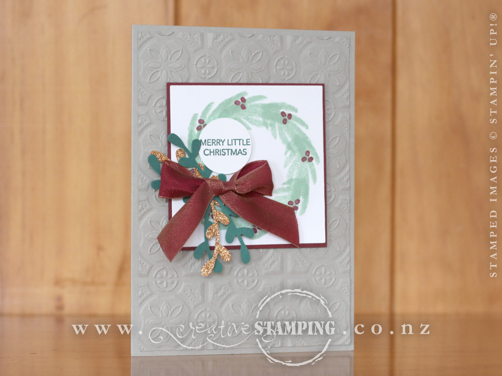 Peaceful Noel Wreath Christmas Card