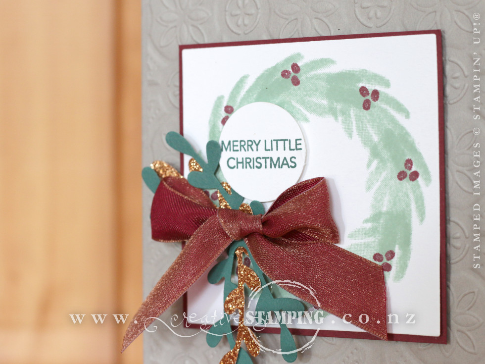 Peaceful Noel Wreath Christmas Card
