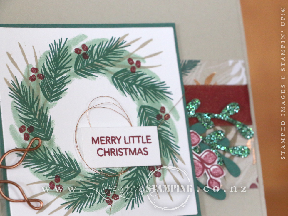 Peaceful Noel Wreath Christmas Card