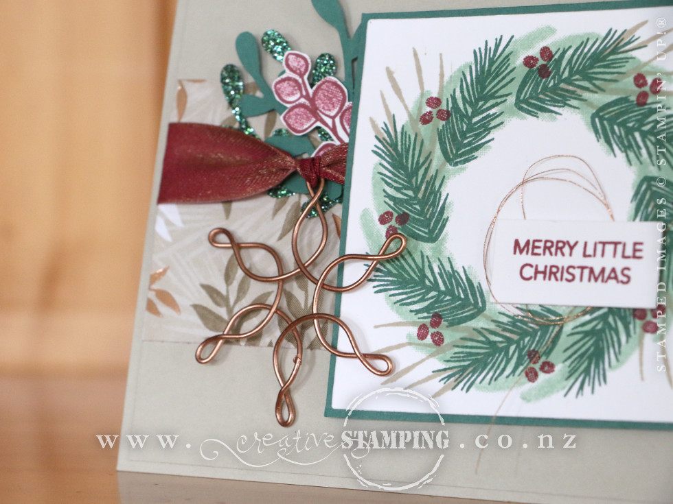 Peaceful Noel Wreath Christmas Card