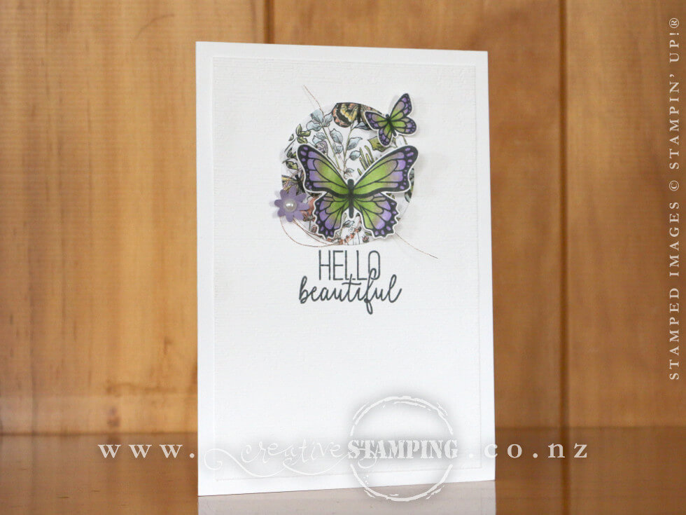 Butterfly Gala Hello Beautiful Card