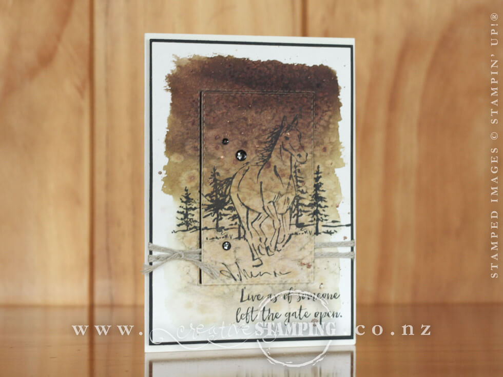 Let It Ride Card with Salt Technique