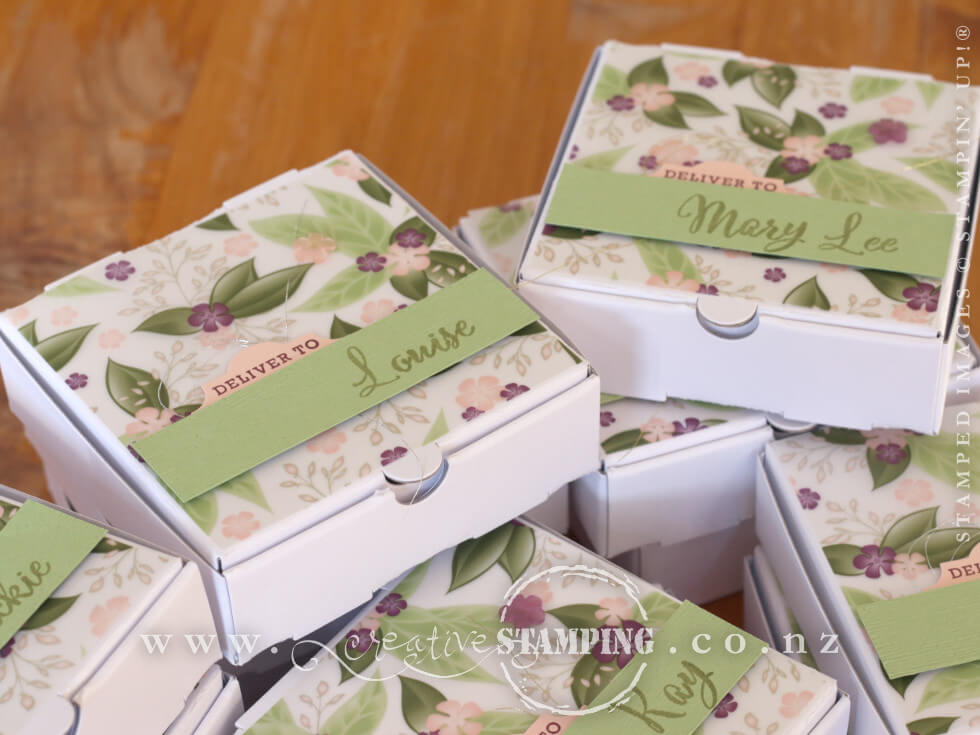 Floral Romance Pizza Gift Boxes
