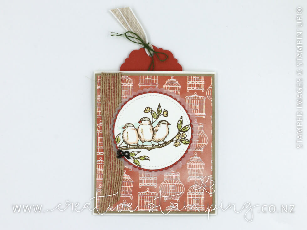 Bird Ballad Triple Pull Up Card