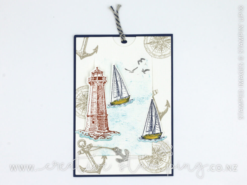 Sailing Home Pop Up Slider Card