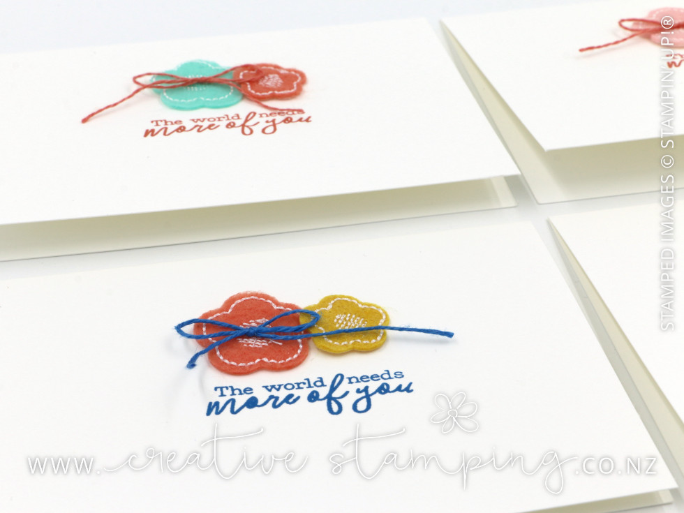 Thirty Thank You Cards using the Follow Your Art Embellishment Kit