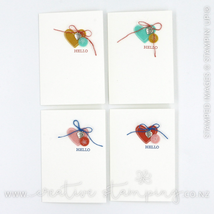 Thirty Thank You Cards using the Follow Your Art Embellishment Kit