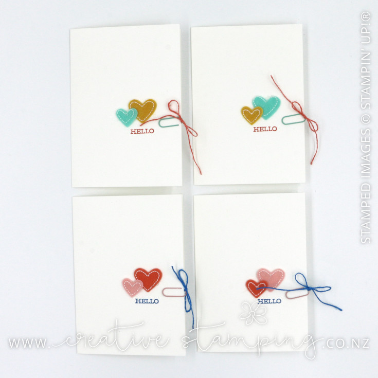 Thirty Thank You Cards using the Follow Your Art Embellishment Kit