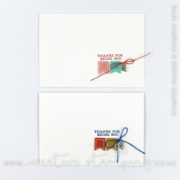 Thirty Thank You Cards using the Follow Your Art Embellishment Kit