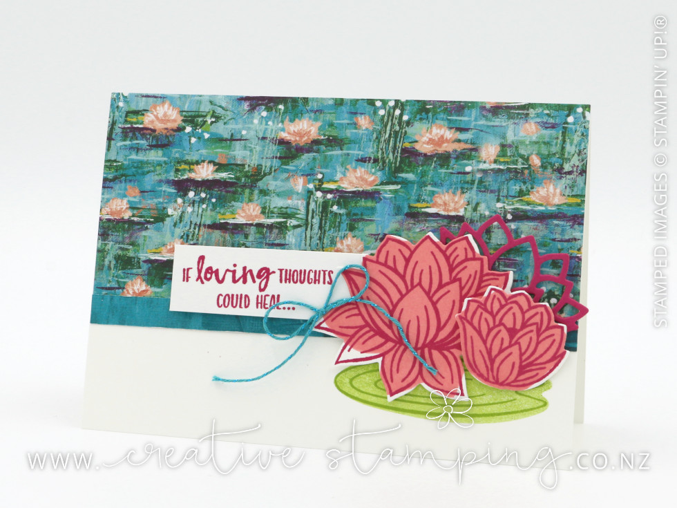Lovely Lily Pad Sending Loving Thoughts Card