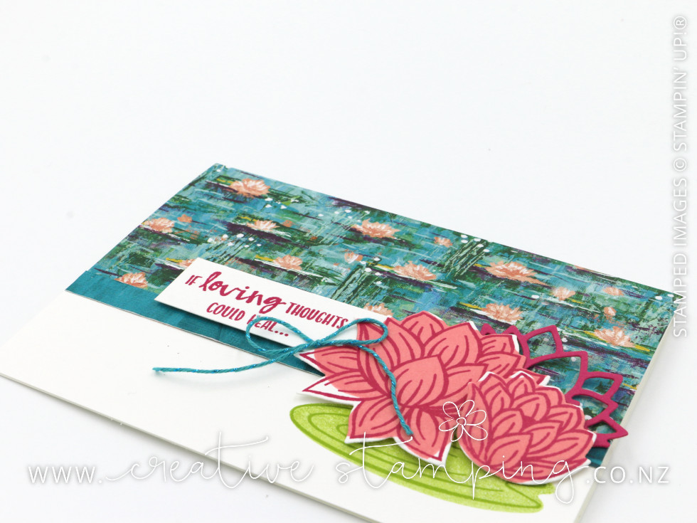 Lovely Lily Pad Sending Loving Thoughts Card