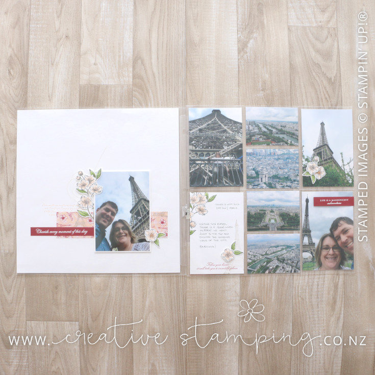 Parsian Blossoms Paris Memory Keeping Scrapbooking Pages