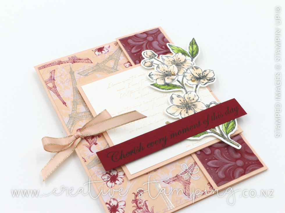 Parisian Blossoms Wedding Card