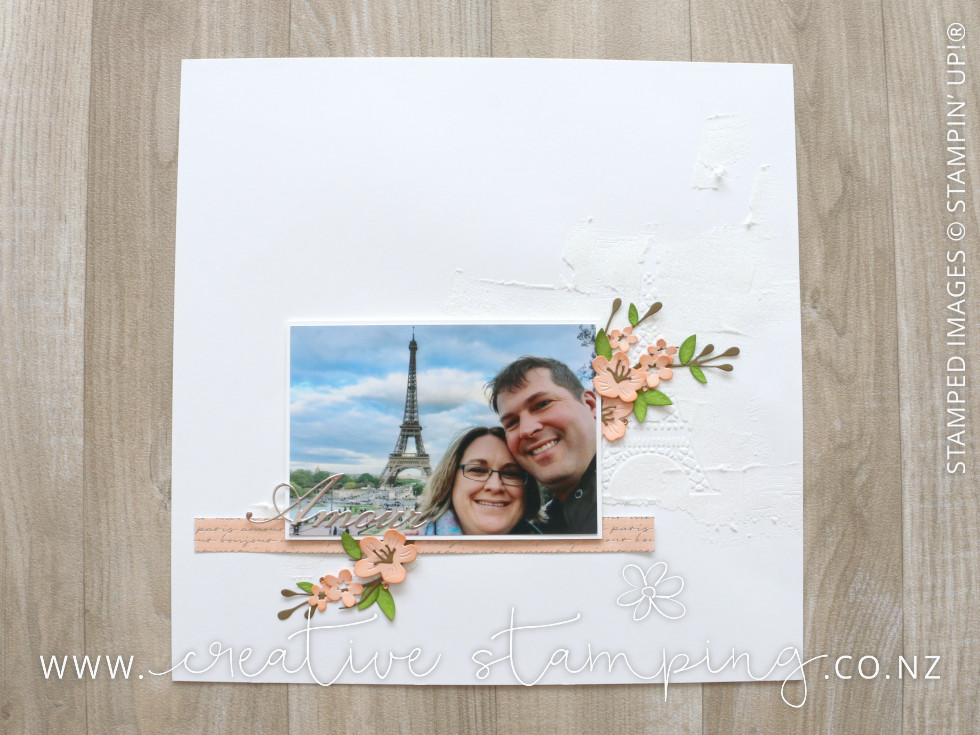 Parsian Blossoms Paris Memory Keeping Framed Scrapbooking Page