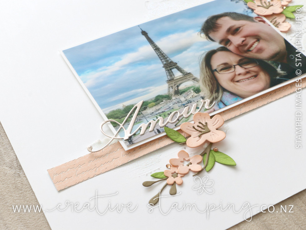 Parsian Blossoms Paris Memory Keeping Framed Scrapbooking Page